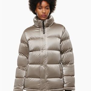 Aritzia Super Puff - Liquid Shine Modern Taupe